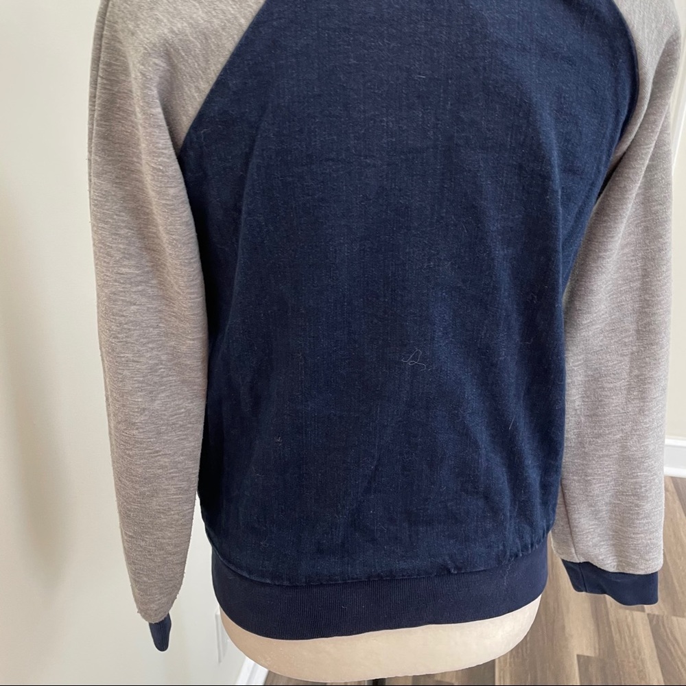 Topshop Denim & Gray Sweatshirt - Picture 7 of 7